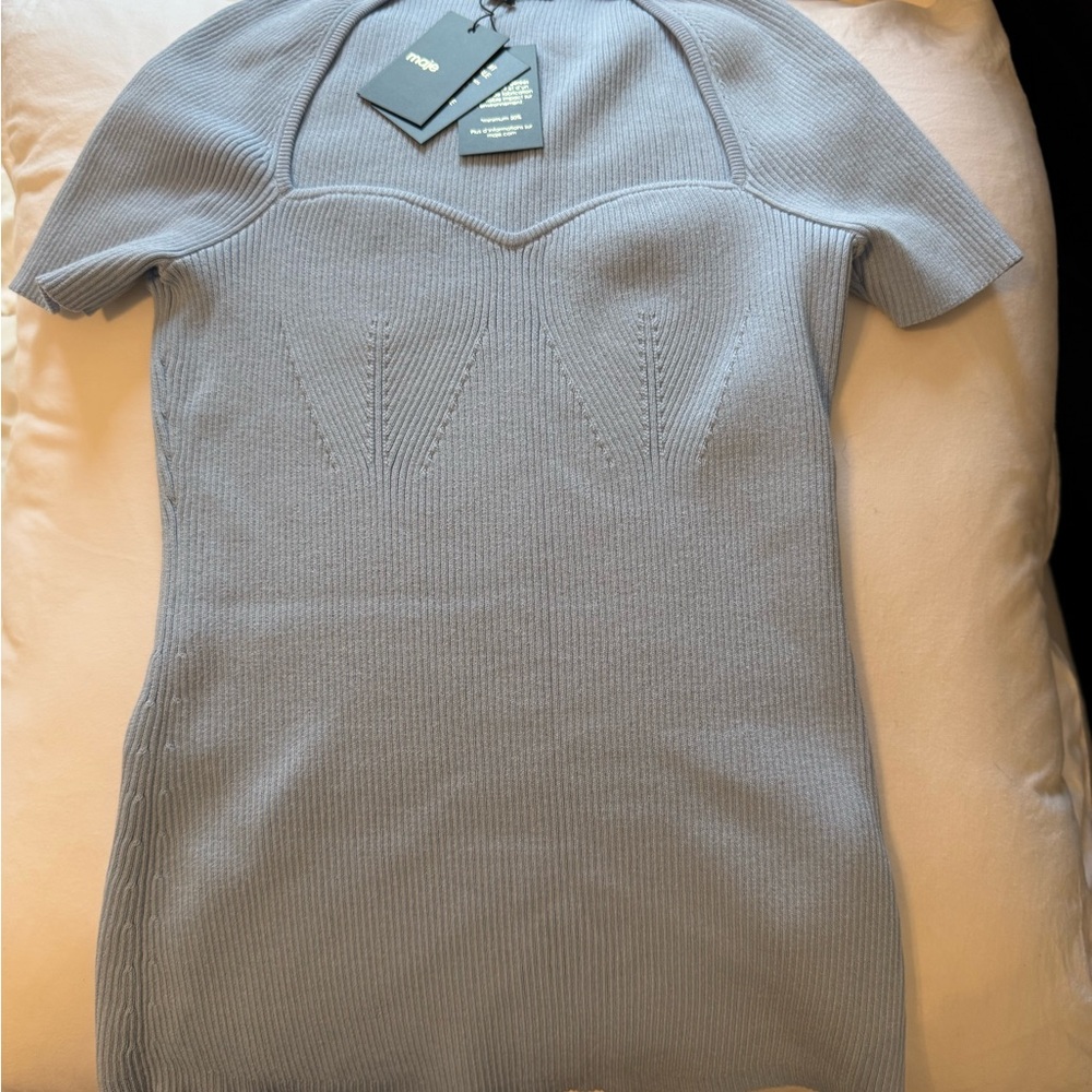 Maje Rib Knit Top - Picture 5 of 8